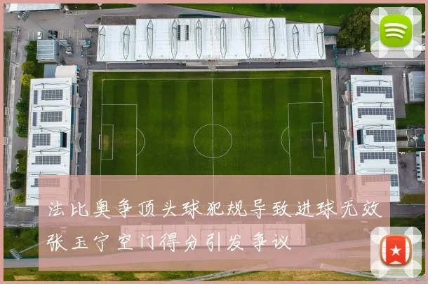 法比奥争顶头球犯规导致进球无效张玉宁空门得分引发争议